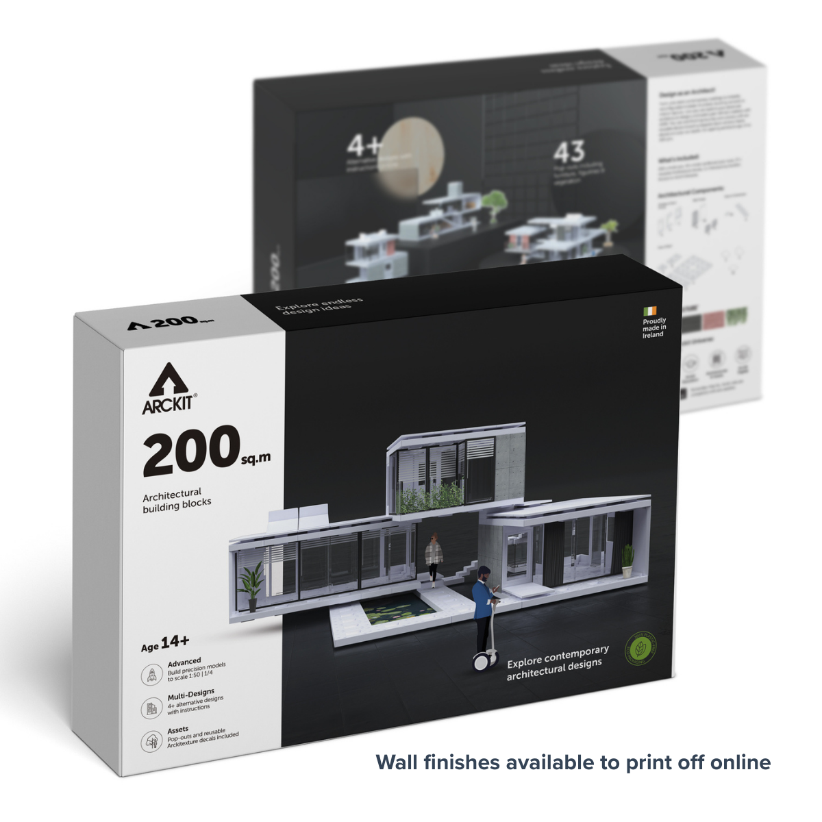 Bundle kit of 10 Arckit 200 sqm. Architectural Model Building Kits & Building Plates