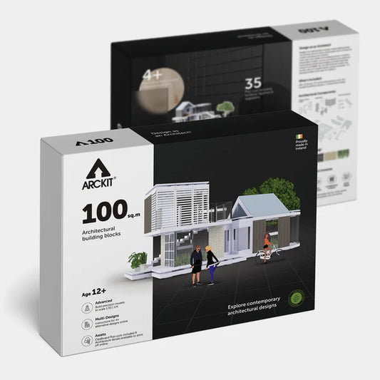Bundle kit of 10 Arckit 100 sqm. Architectural Model Building Kits & Building Plates