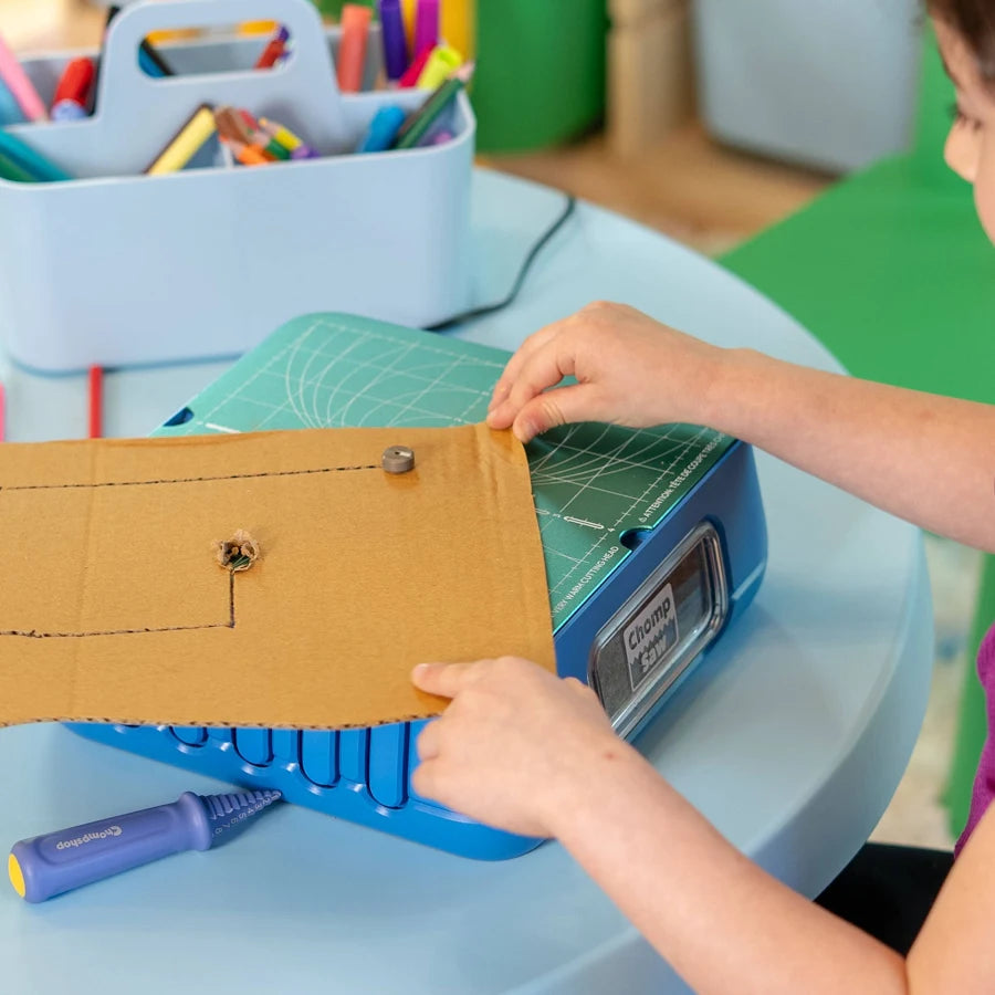 ChompSaw Kid-Safe Cardboard Cutting Power Tool