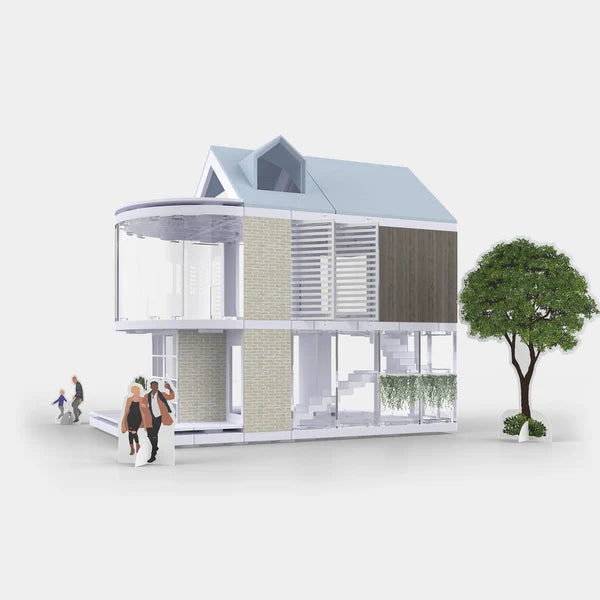 Bundle kit of 10 Arckit 100 sqm. Architectural Model Building Kits & Building Plates