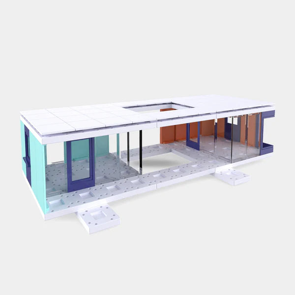 Bundle kit of 6 Arckit Desert Living Model House Kits & Building Plates