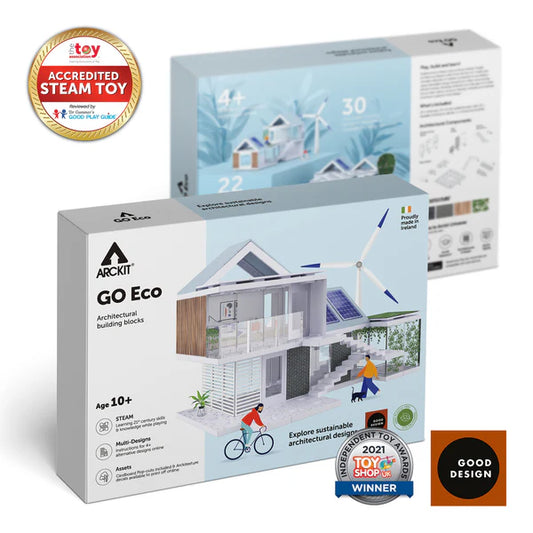 Bundle kit of 12 Arckit GO Eco Model House Kits & Building Plates